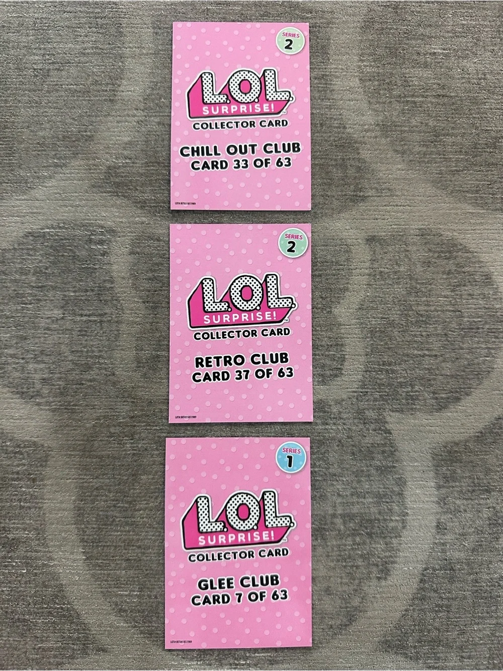 L.O.L Surprise! (3) Collector Cards